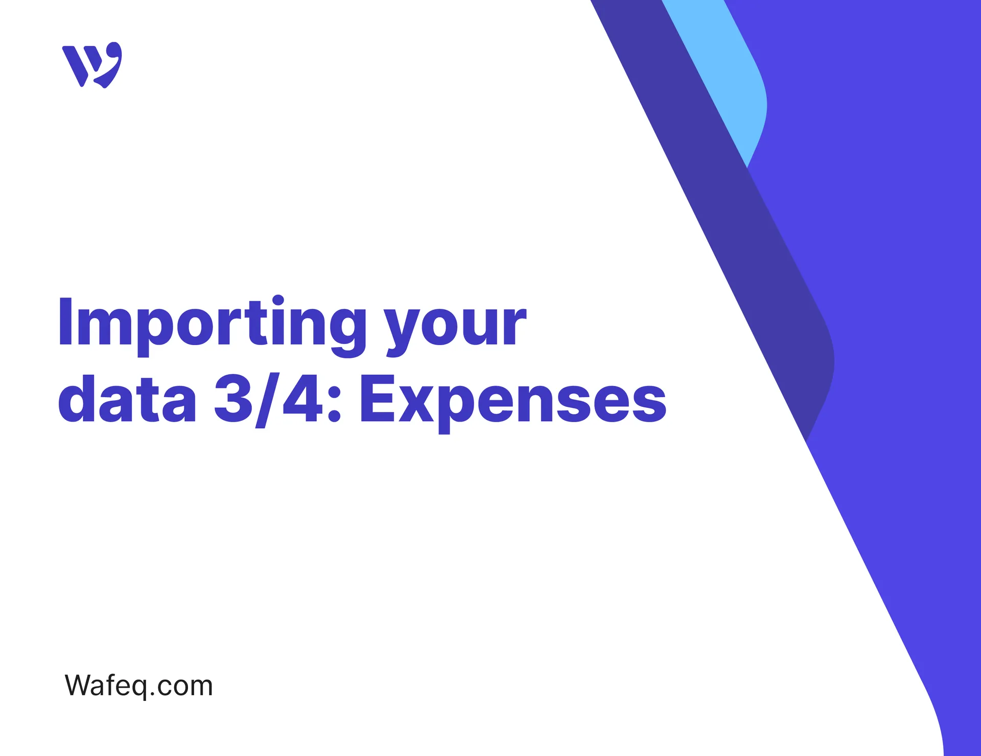 Importing Cash expenses into Wafeq